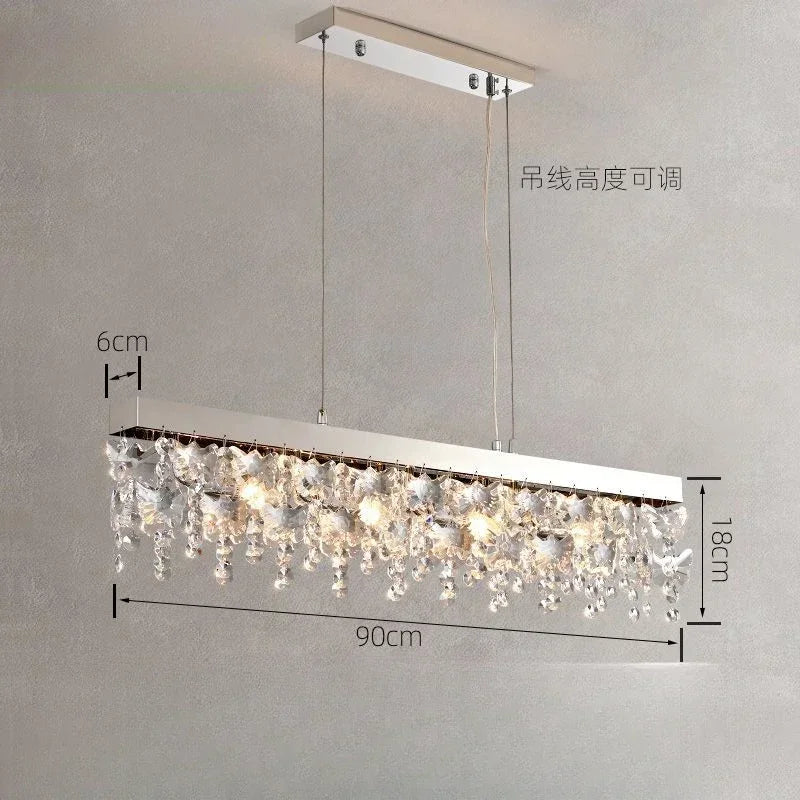 Afralia™ Crystal Kitchen Ceiling Lights: Luxury Diamond Ceiling Lamp for Home Decor