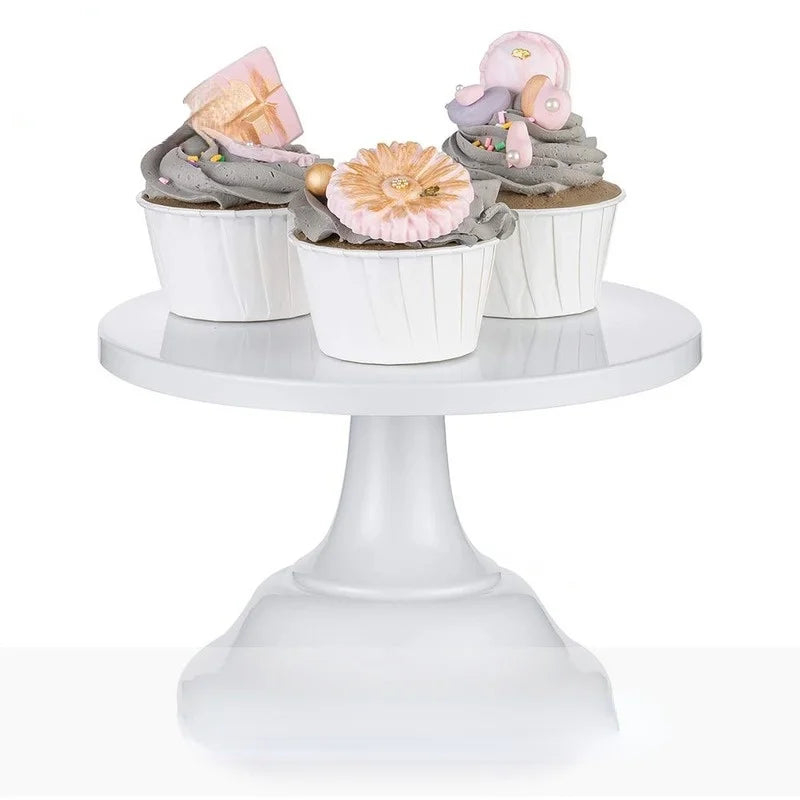 Afralia™ Wrought Iron Cake Stand Wedding Birthday Dessert Tray Afternoon Tea Display