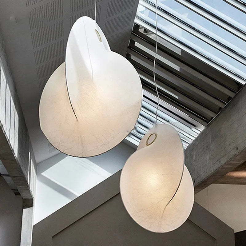 Afralia™ Nordic Silk E27 Pendant Lights Chandelier: Modern Suspended Luminarias for Home Decor