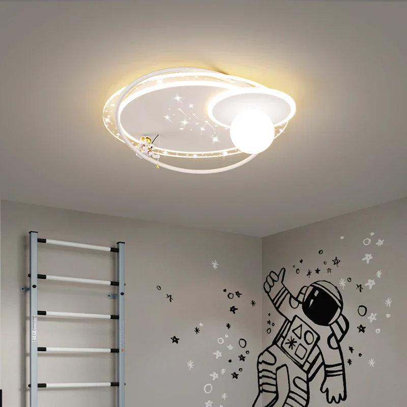 Afralia™ Nordic Kids LED Ceiling Chandelier for Bedroom Decor