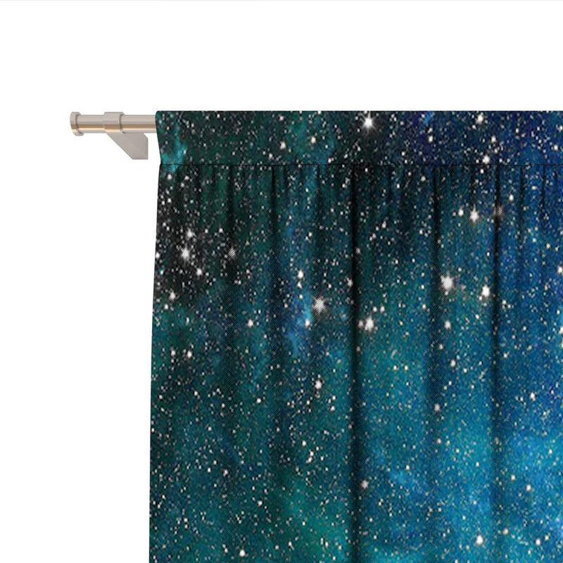 Afralia™ Starry Sky Night View Curtains for Home Decoration, Kitchen, Coffee Shop, Living Room