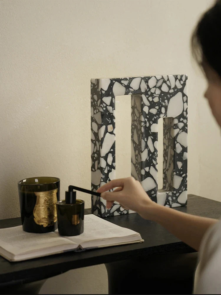 Afralia™ Archway Terrazzo Sculpture for Home Decor