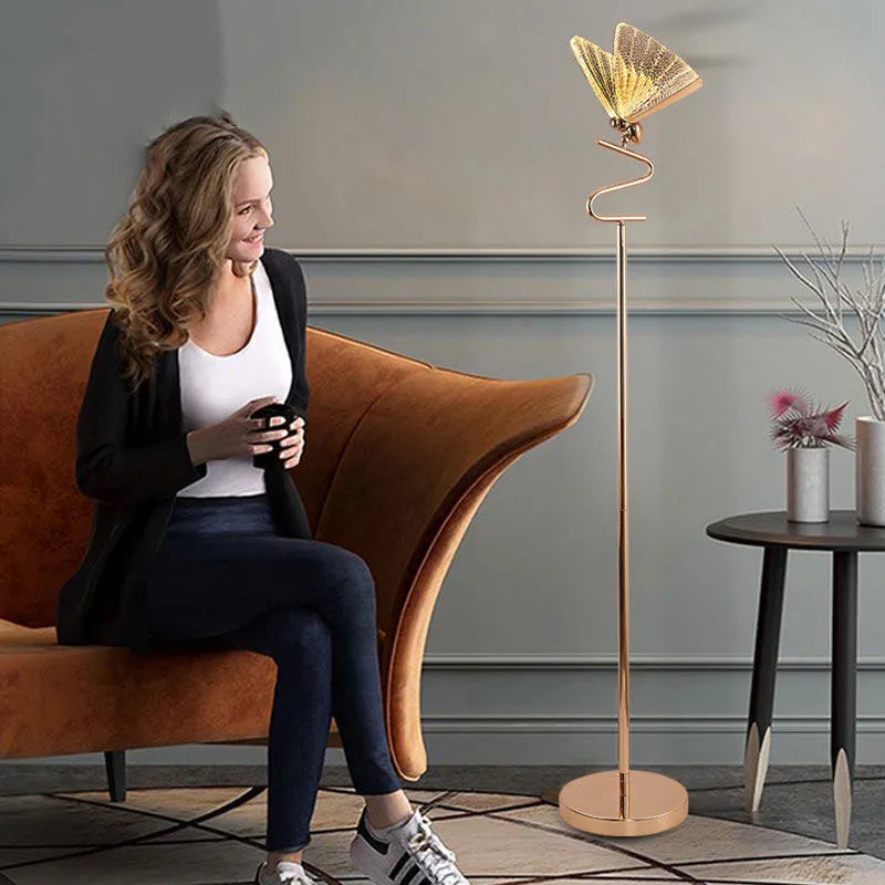 Afralia™ Butterfly Pendant Lamps: Modern Luxury Staircase Bedroom Decor Fixtures