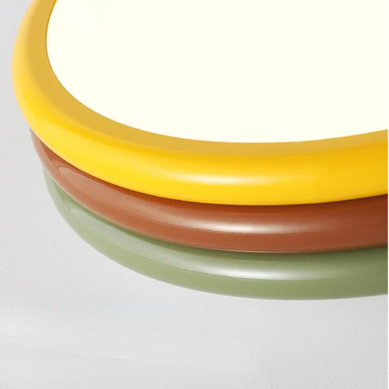 Afralia™ Color Stack Ceiling Lamp for Bedroom Kids Room LED Round Light