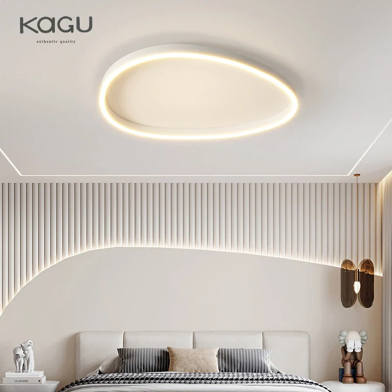 Afralia™ Modern Brushed Rings LED Chandelier Ceiling Light for Living Room Bedroom