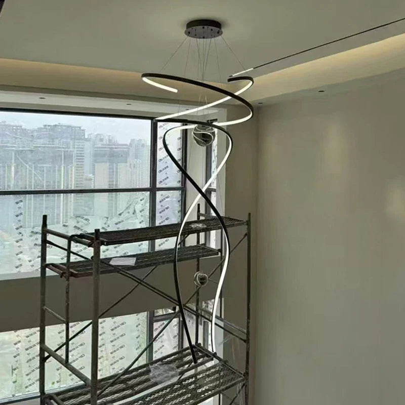 Afralia™ Staircase Chandeliers LED Pendant Light for Living Room Indoor Lighting