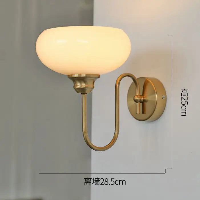 Afralia™ Nordic Ceramic Wall Lamp for Bedroom, Postmodern Style, French Design