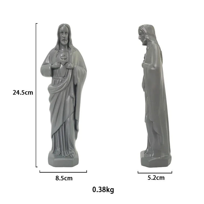 Afralia™ Holy Father Catholic Statue Christ Sculpture Home Decor Figurine