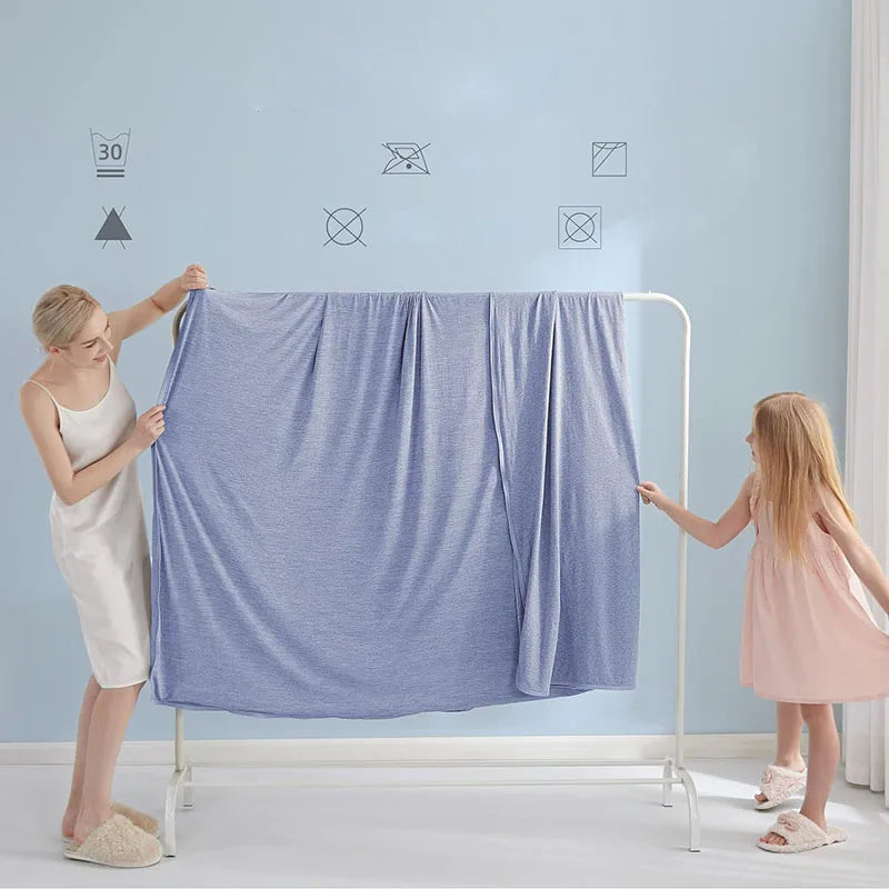 Afralia™ Summer Cool Blanket | Lightweight Solid Color Quilt for Hot Sleepers | Adults & Kids