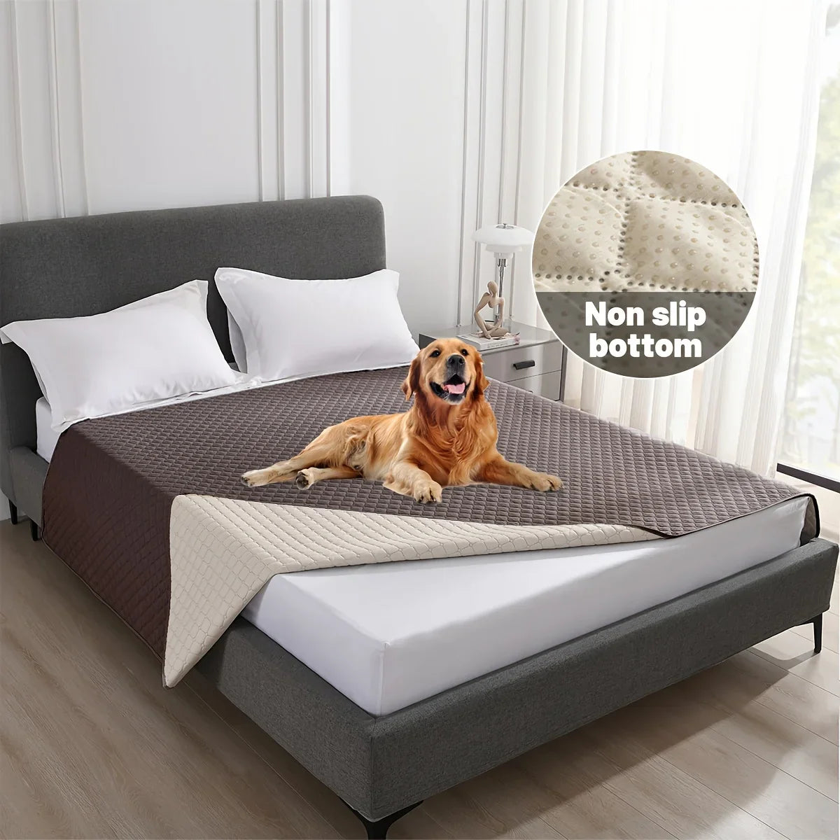 Afralia™ Dog Bed Cover: Waterproof & Non-Slip Pet Blanket for Furniture & Car