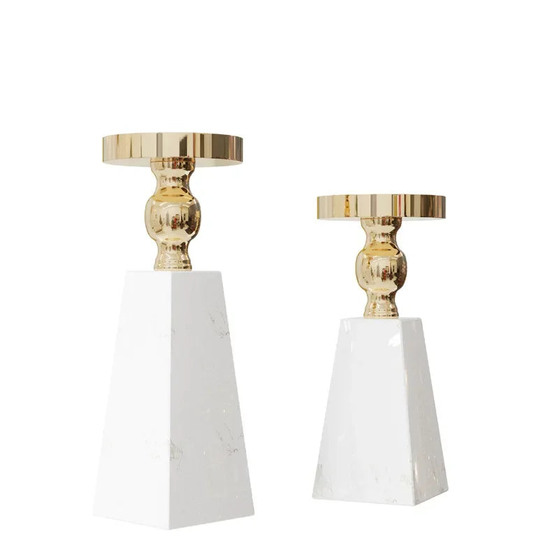 Afralia™ Luxe Marble Candle Holder - Modern Minimalist Style