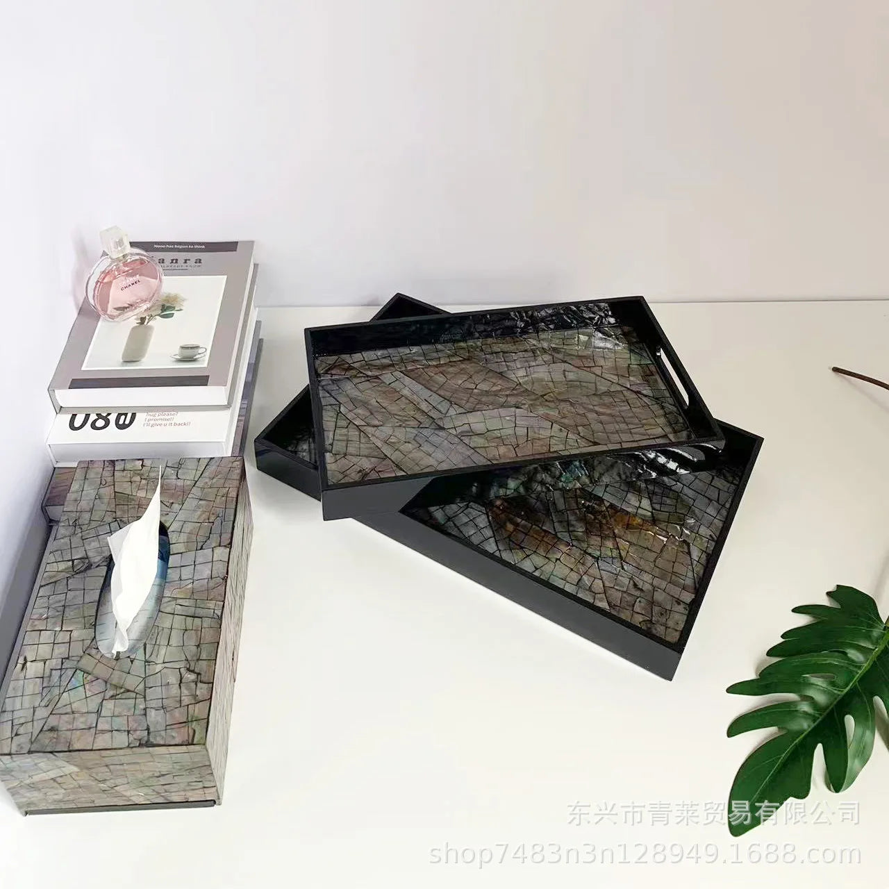 Afralia™ Colorful Shell Tissue Box: Stylish Living Room Storage and Decorative Ornaments