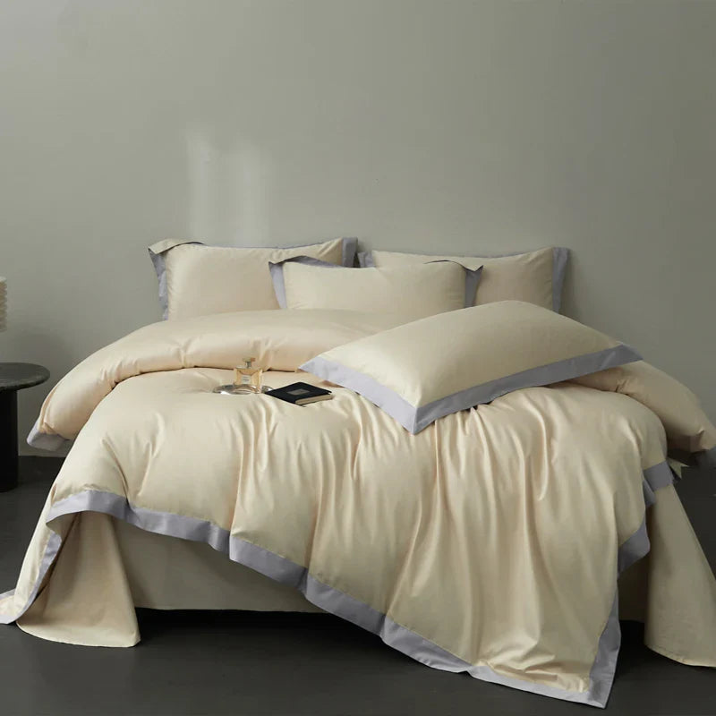 Afralia™ Egyptian Cotton Hotel Style Bedding Set 1000TC Queen King Duvet Cover Sheet Pillowcases