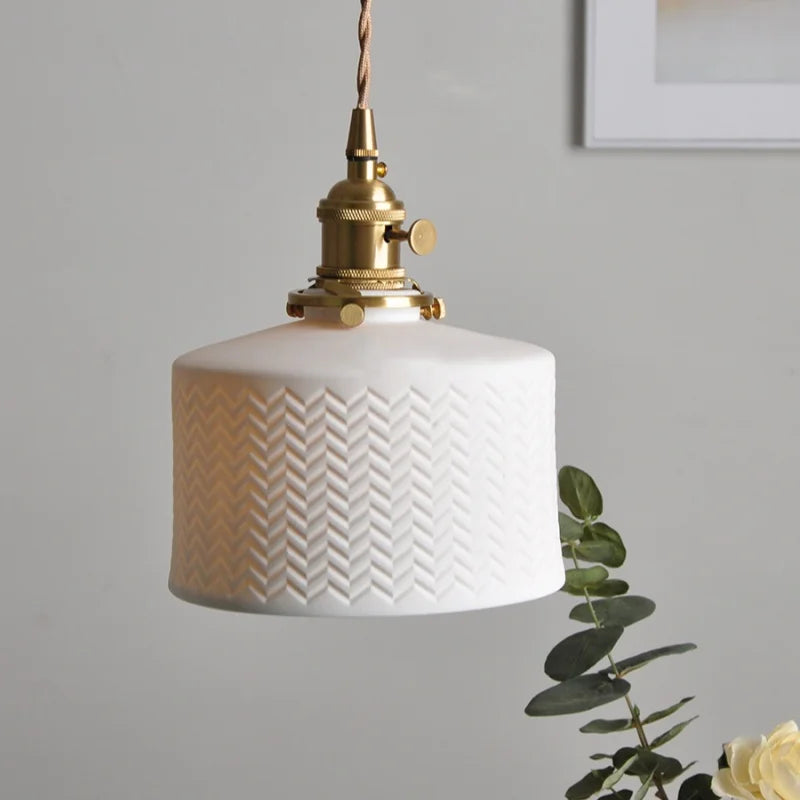 Afralia™ Copper LED Pendant Lamp for Home Decor, Modern Hanging Light Fixture