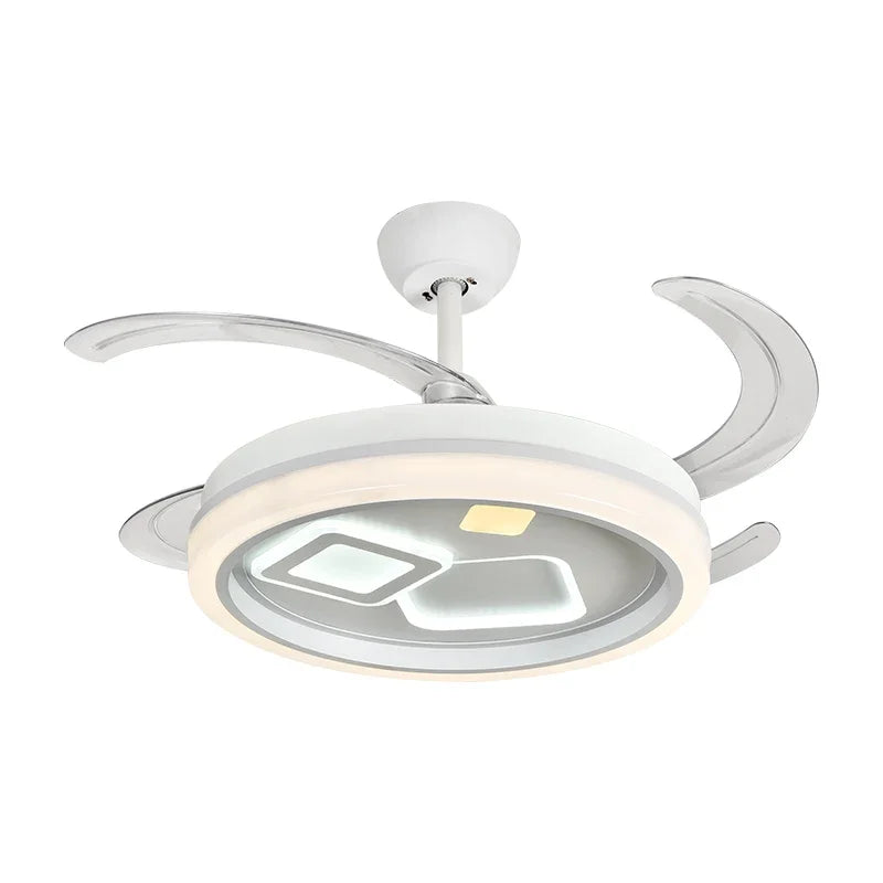 Afralia™ Smart Ceiling Fan Light with Remote Control | Slient Design & LED | Dining Room Ready