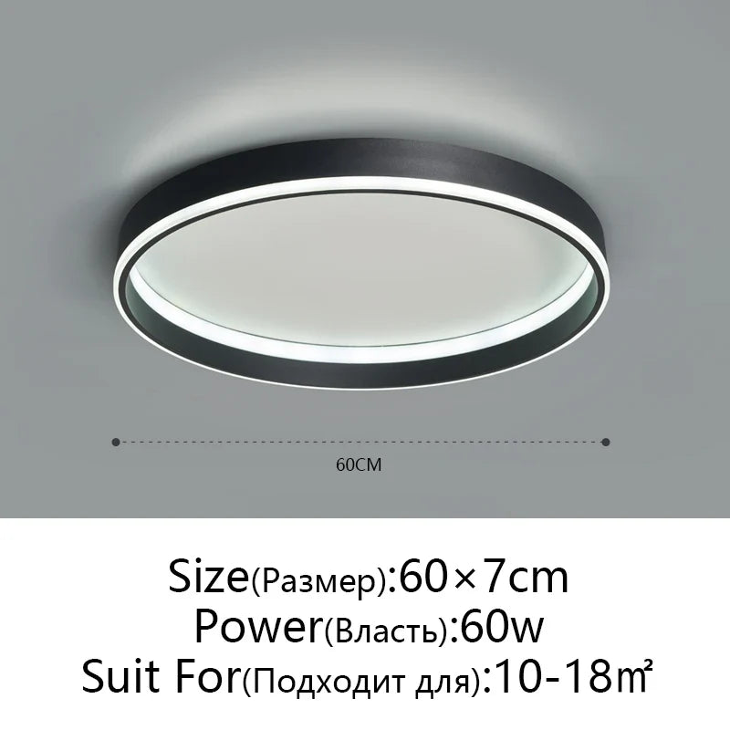 Afralia™ Round Bedroom LED Ceiling Light Modern Home Decor Minimalist Living Room Lighting