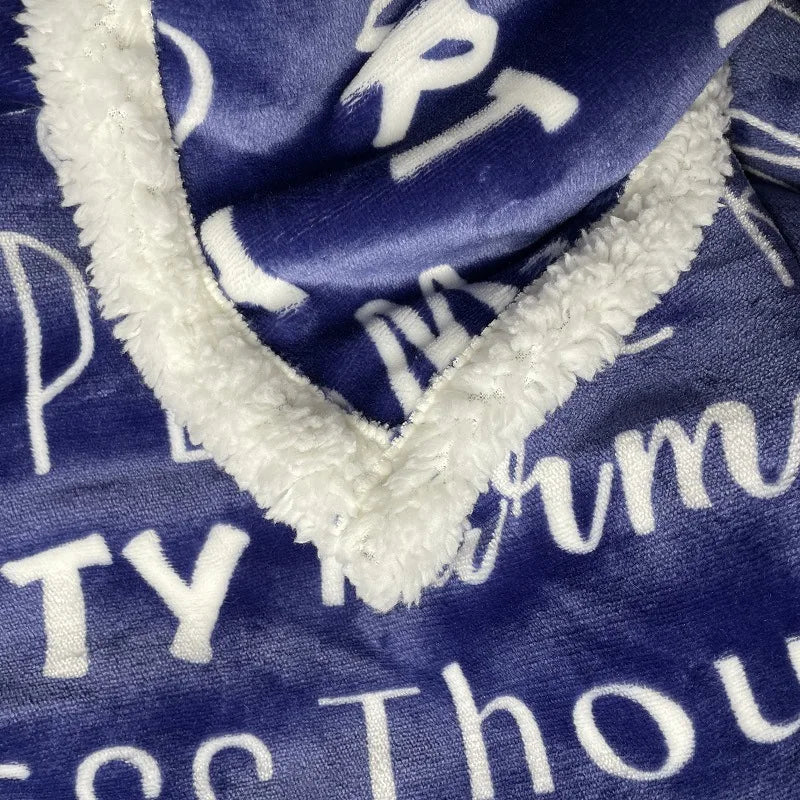 Afralia™ Cozy Printed Flannel Double-Layer Blanket for Office Napping and Sofa Cover