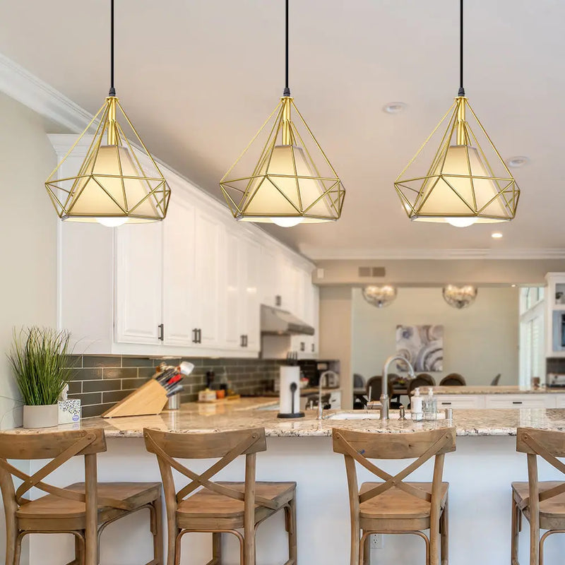 Afralia™ Vintage Loft Pendant Light Fixture for Kitchen Living Bedroom Home E27 LED