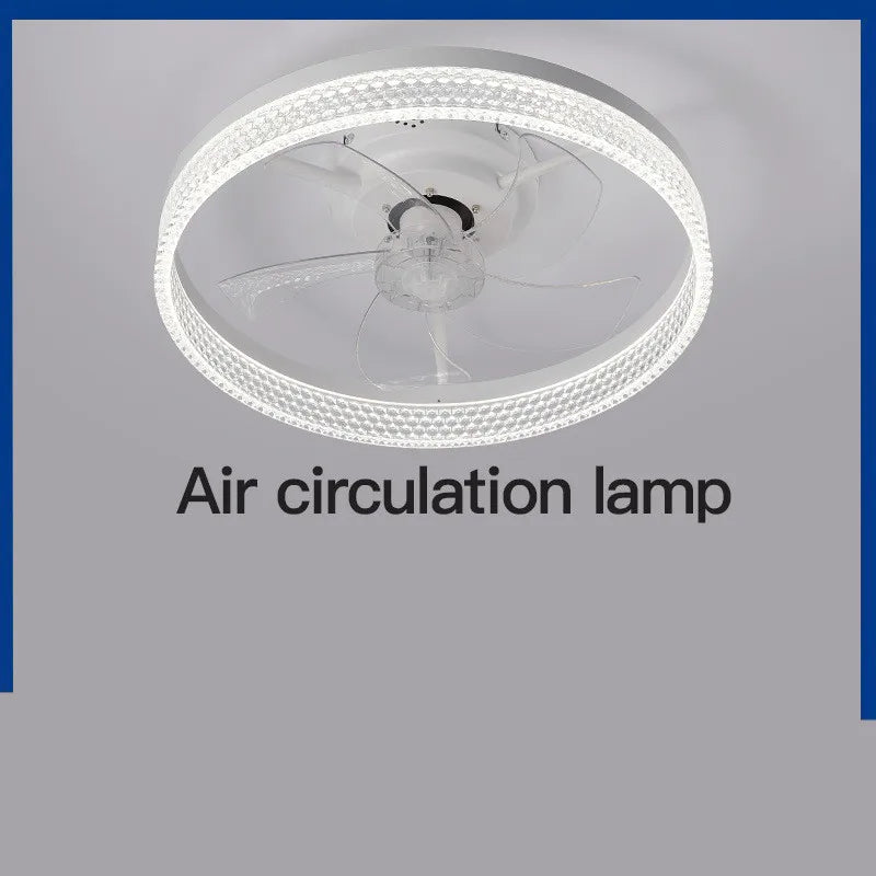 Afralia™ Modern Ceiling Fan LED Lights Tri-Color  Energy Saving for Living Room, Bedroom.IsDBNullining Room