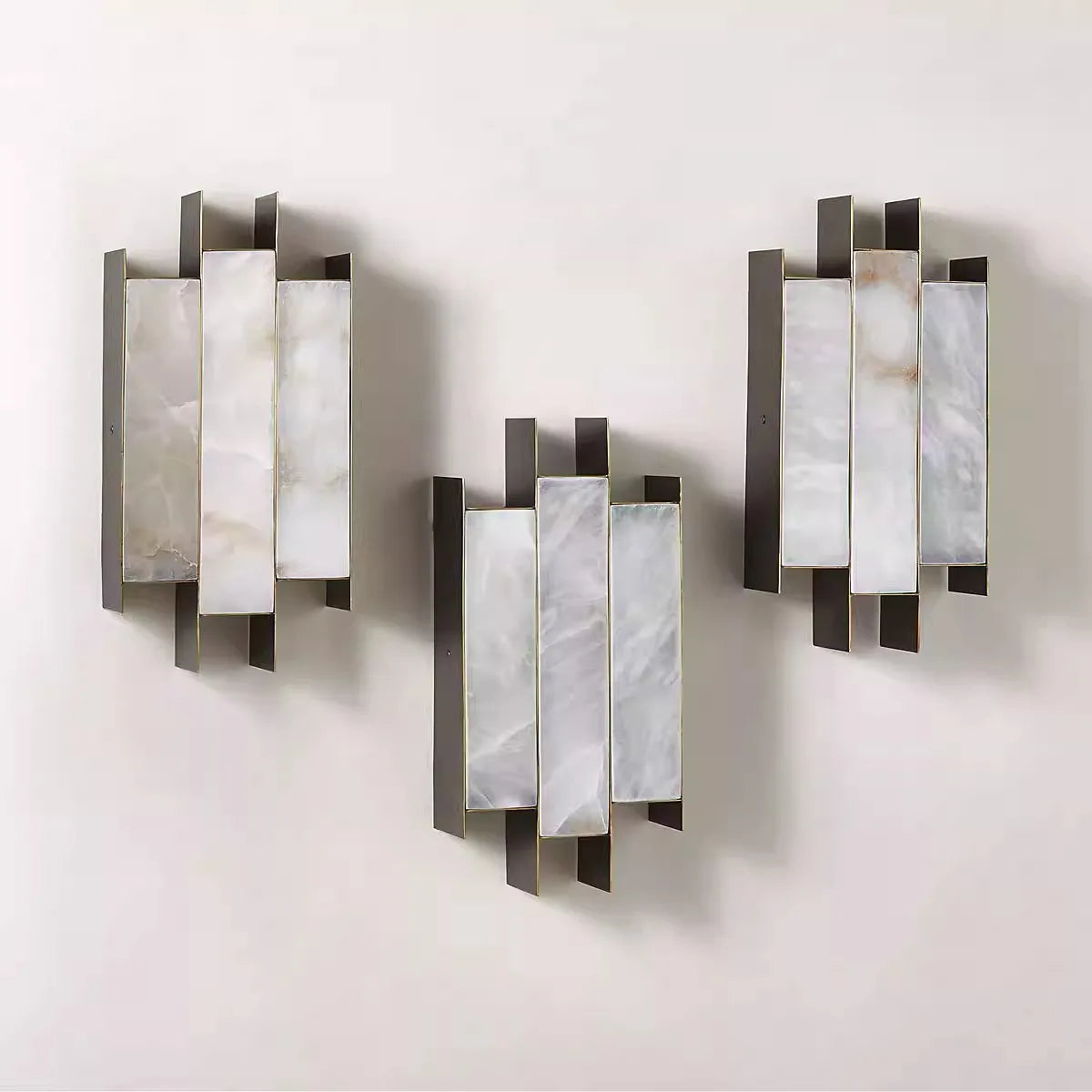 Afralia™ Modern Marble Wall Lamp for Hotel Living Room Corridor Lighting Fixture