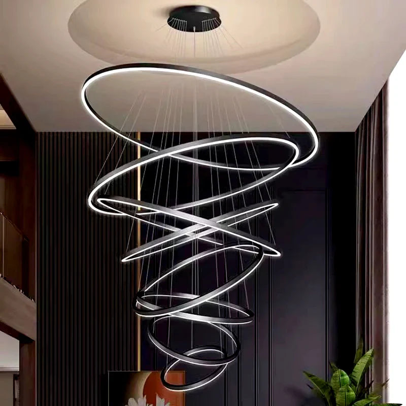 Afralia™ Modern Indoor Pendant Lighting Chandelier for Living Room and Dining Room