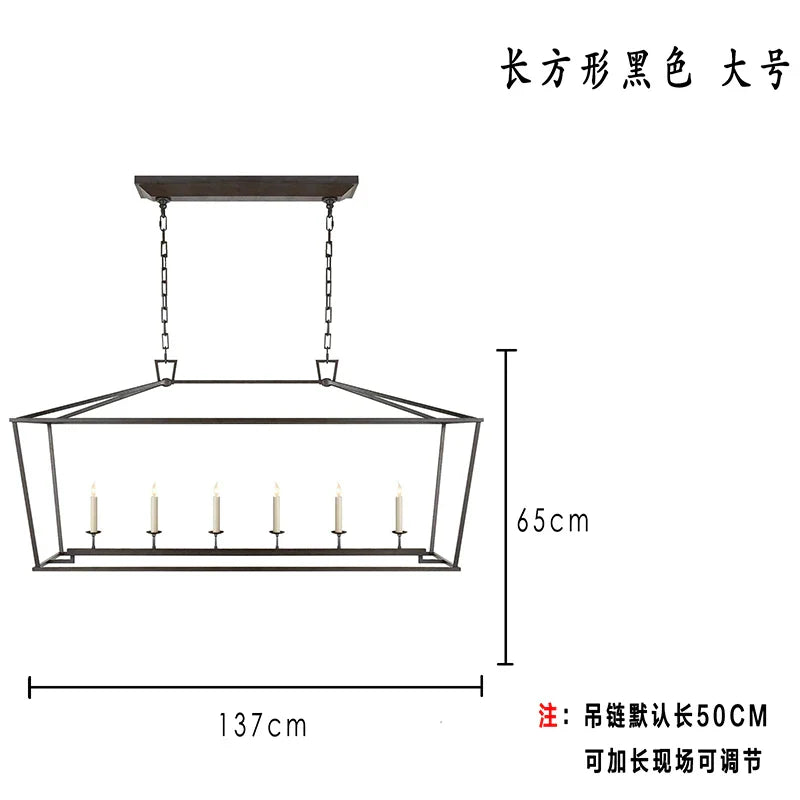 Afralia™ Vintage Birdcage Pendant Light for Modern Living Room and Kitchen Island