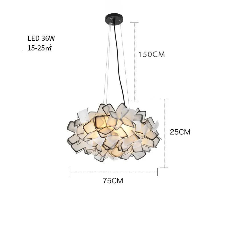 Afralia™ Clizia LED Chandelier - New Design Acrylic Suspended Bedroom Cafe Lights