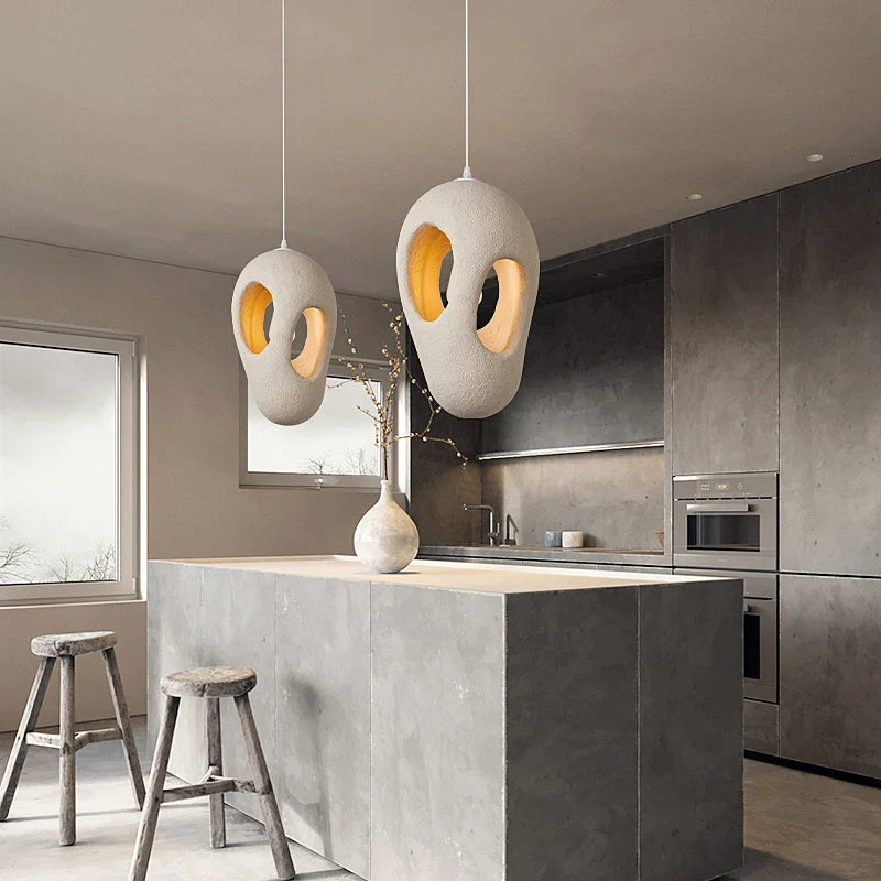 Afralia™ Nordic Japanese Handmade Pendant Chandelier for Modern Living Spaces