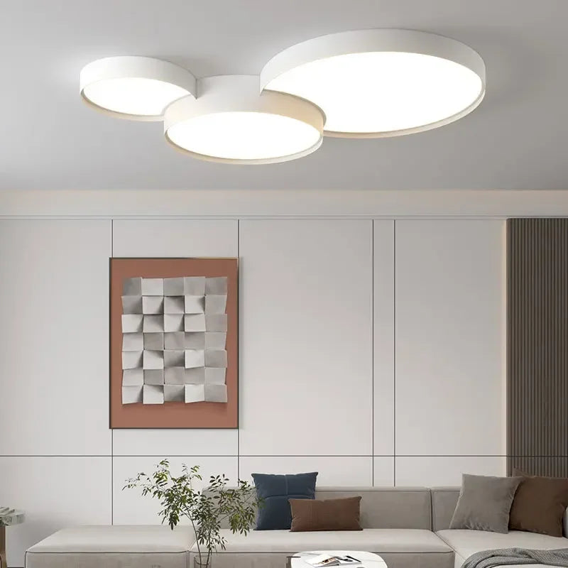 Afralia™ Smart LED Metal Ceiling Light for Living Room Bedroom Lighting Fixtures