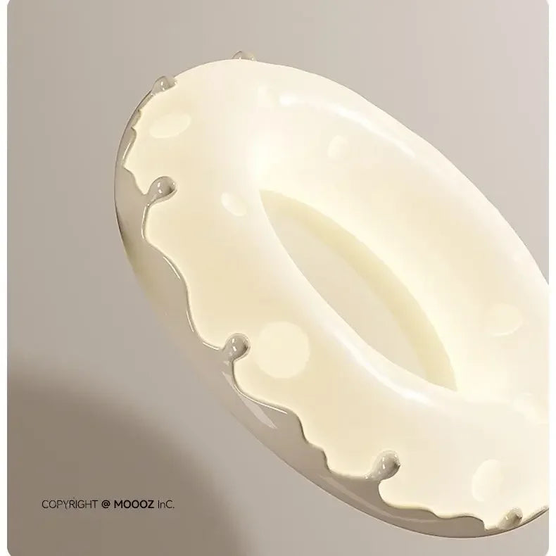 Afralia™ Doughnut Ceiling Light - Kids Room Full Spectrum Eye Protection LED Bedroom Lamp.