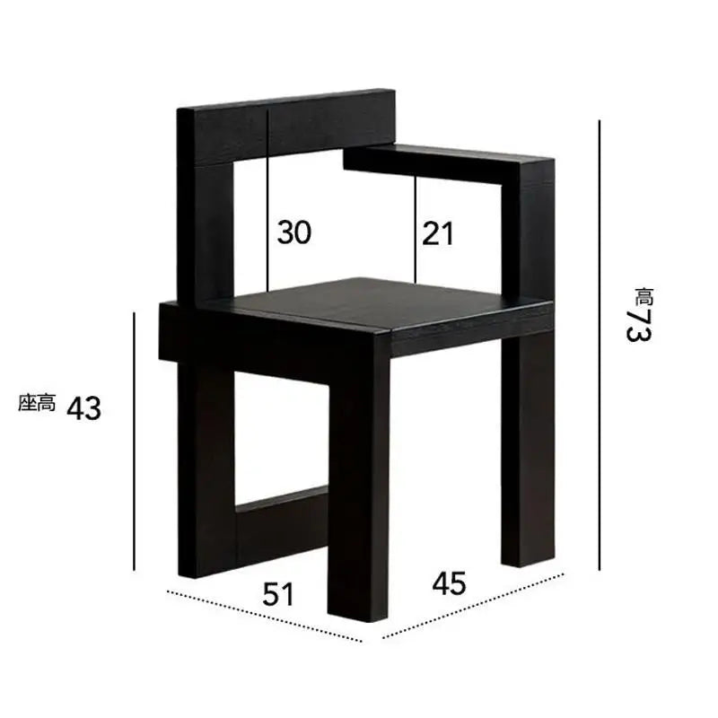 Afralia™ Medieval Wood Dining Chair | Italian Light Luxury Leisure Design