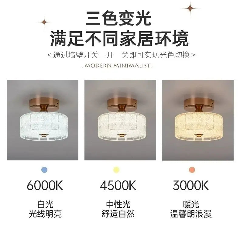 Afralia™ Modern Red LED Hallway Magic Cloakroom Ceiling Light Network Home Decor