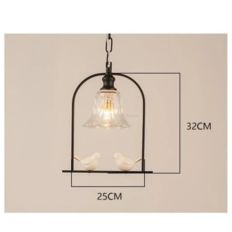 Afralia™ Nordic Bird LED Pendant Light Fixture for Dining Table and Bedroom