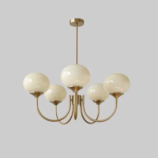 Afralia™ Glass Ball Chandelier Pendant Light for Living Dining Room