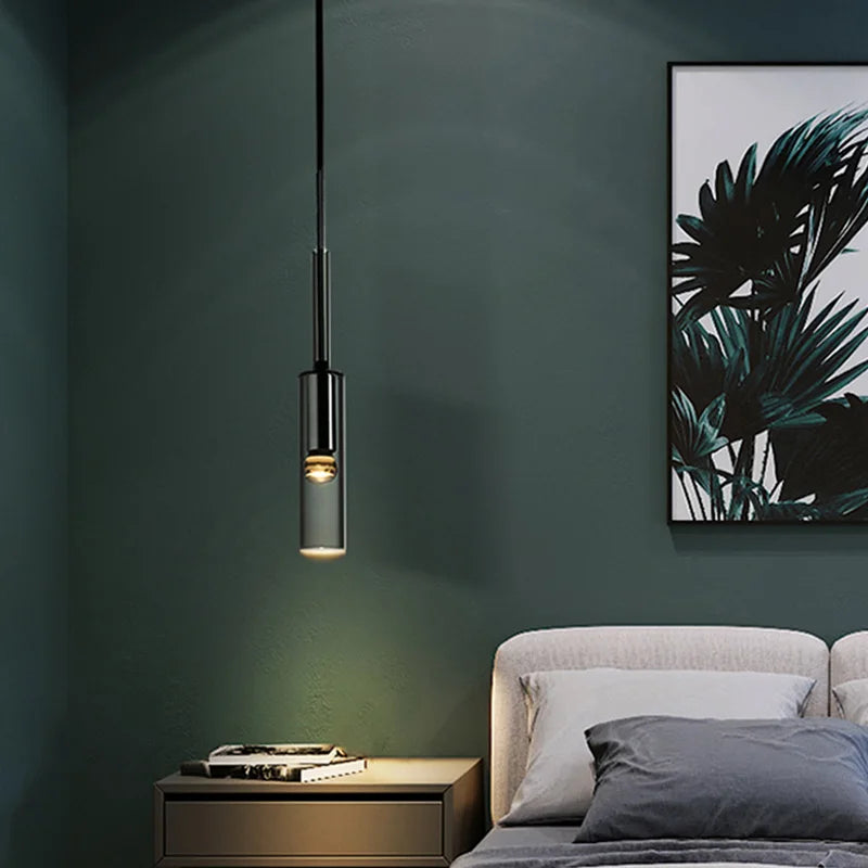 Afralia™ Crystal Single-Head Bedside Lamp: Modern Nordic Minimalist Design for Luxury Decor.
