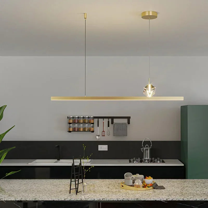 Afralia™ Modern Luxury Crystal Chandelier for Dining Table and Bar Lighting