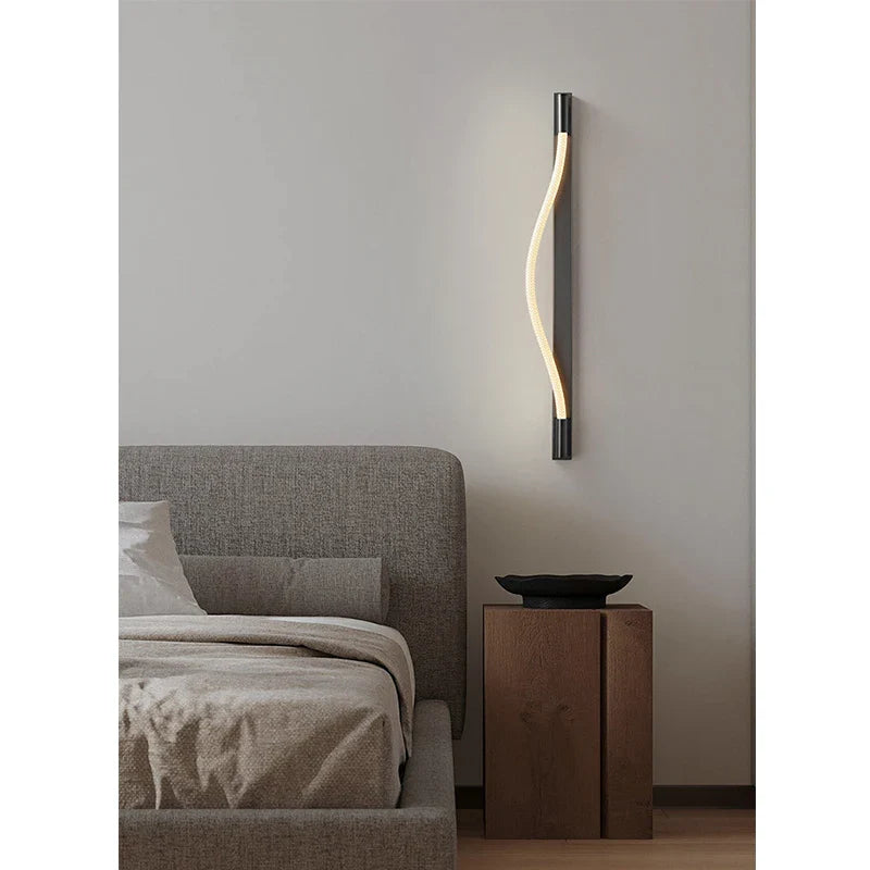 Afralia™ Nordic Minimalist Dynamic Rope Wall Lamp for Living Room & Aisle