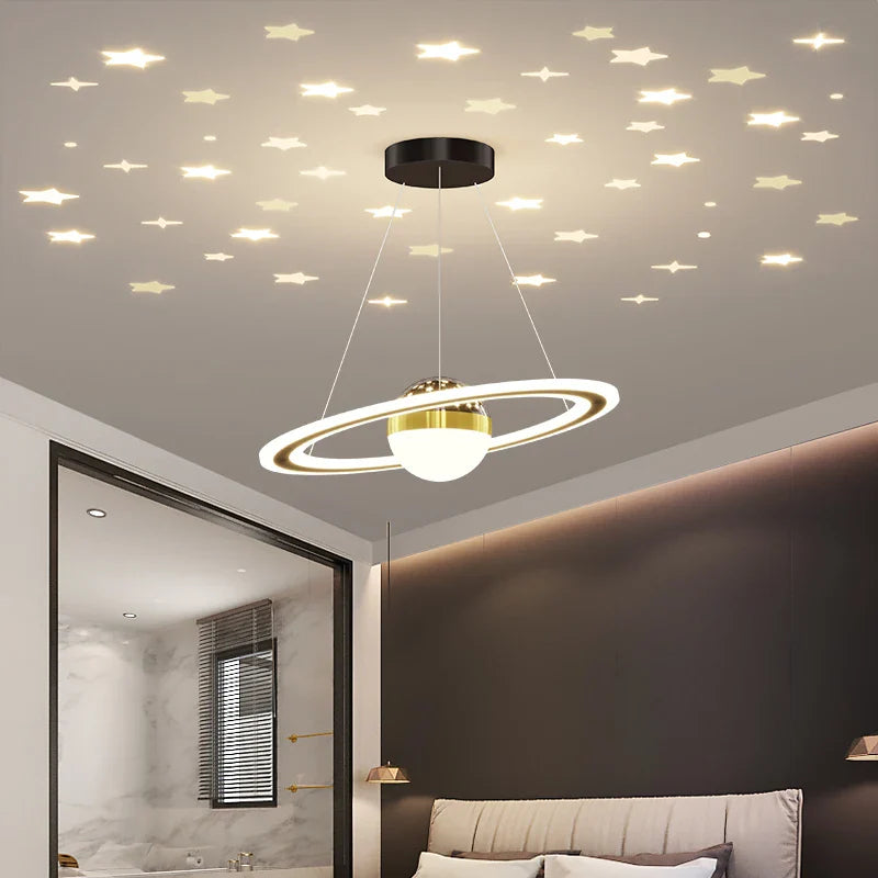 Afralia™ LED Gypsophila Chandelier for Modern Living Room Decor - Crown Ceiling Pendant Light
