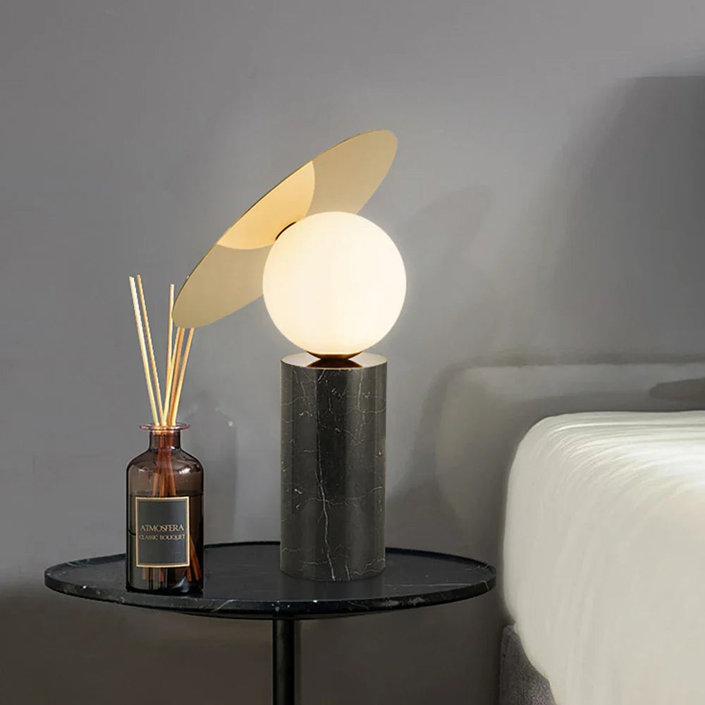 Afralia™ Marble Desk Lamp: Modern Nordic Bedside Table Light
