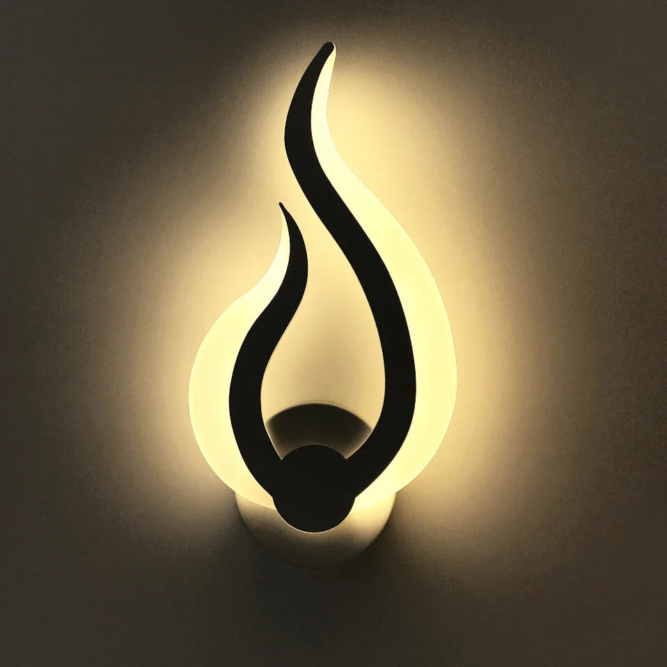 Afralia™ Acrylic LED Wall Light Modern Creative Background Sconce for Home Living Room Bedroom