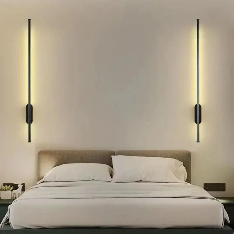 Afralia™ Linear Tube LED Wall Lamp Living Room Bedside Foyer Corridor Sconce Panel
