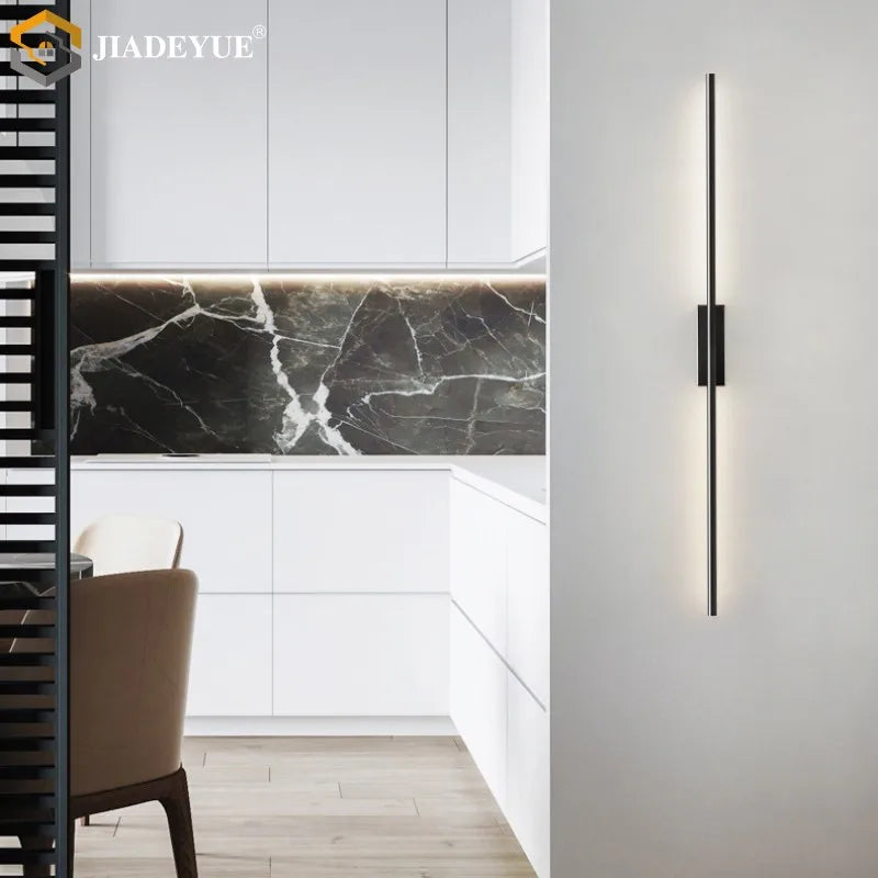 Afralia™ LED Strip Copper Wall Lamp for Living Room Bedroom Corridor Hallway