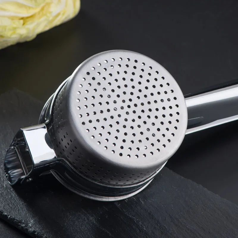 Afralia™ Stainless Steel Fruit Press Juicer Citrus Squeezer Lemon Potato Masher Home Kitchen