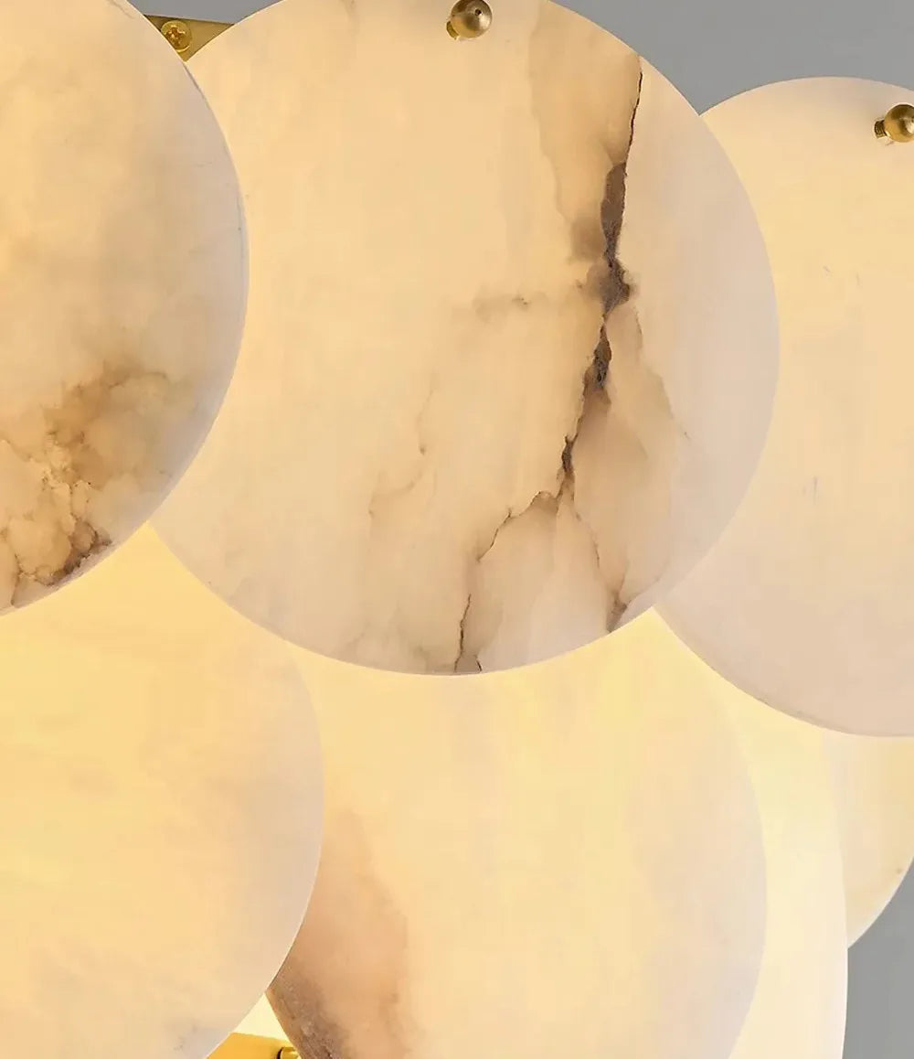 Afralia™ Marble Design Modern Chandelier for Living Room Bedroom Dining Ceiling Light