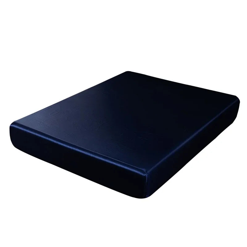 Afralia™ Smooth Satin Fitted Sheet King Size Rayon Bed Sheet 180x200