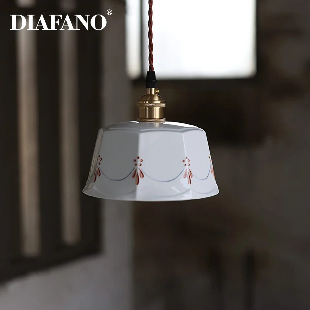 Afralia™ Ceramic Pendant Lights: Modern Nordic Dinning Room Hanging Lamp for Home Decor