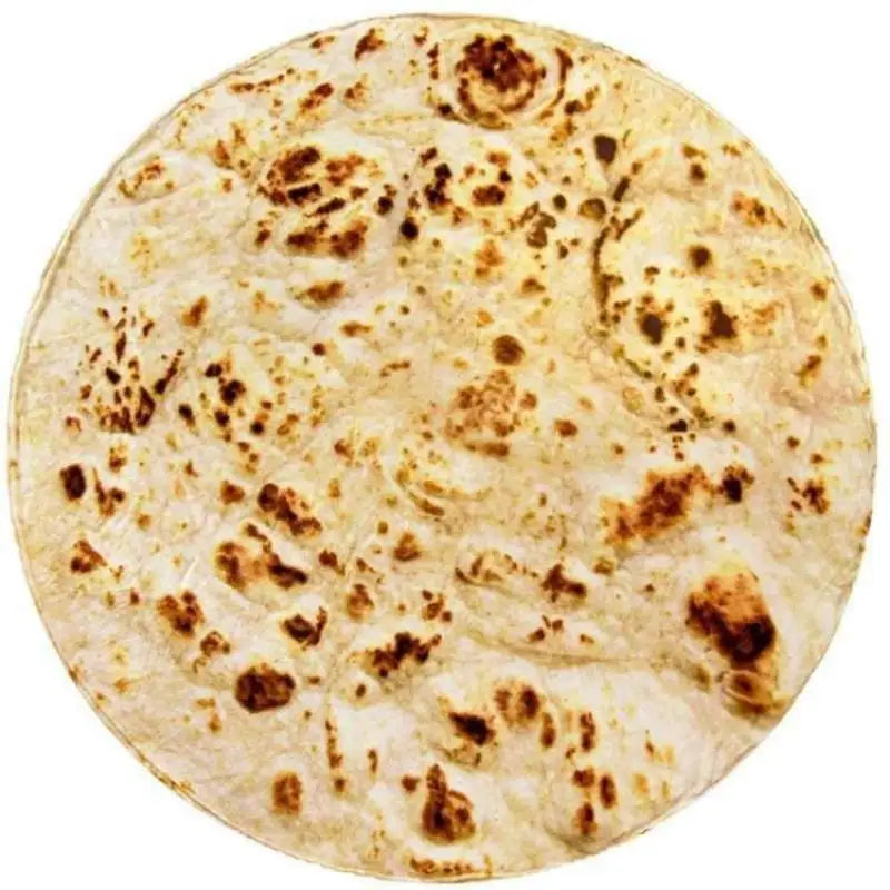 Afralia™ Pizza Flannel Blanket: Warm, Cozy, Pancake Printed for Travel and Home.