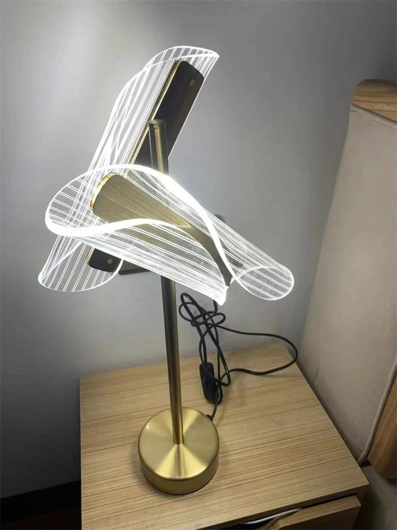 Afralia™ LED Floor Lamp Minimalist Living Room Bedroom Standing Light Decor Virtual Fixture Acrylic Floor Lights