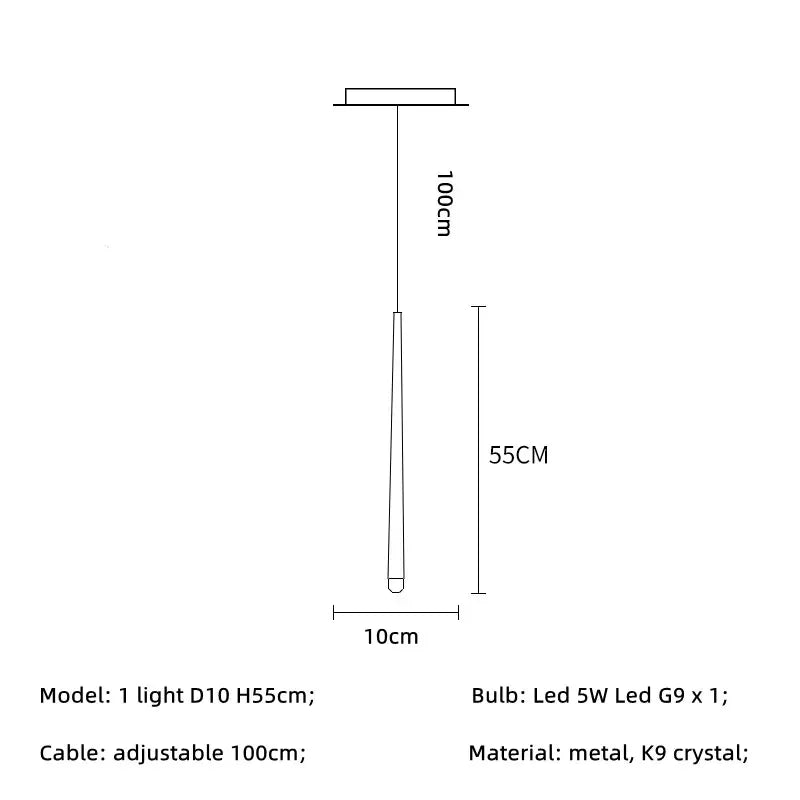 Afralia™ Gold Led G9 Pendant Chandelier for Modern Villa Stairs & Home Decor