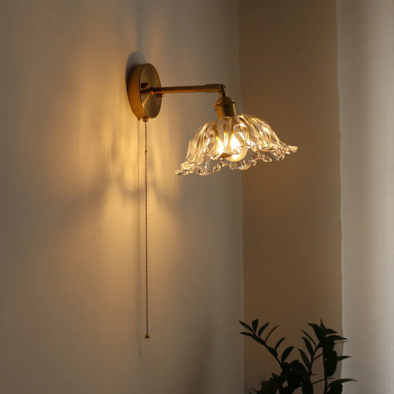 Afralia™ LED Wall Lamps: Nordic Modern Design with Pull Chain Switch for Bedroom, Restaurant, Bathroom